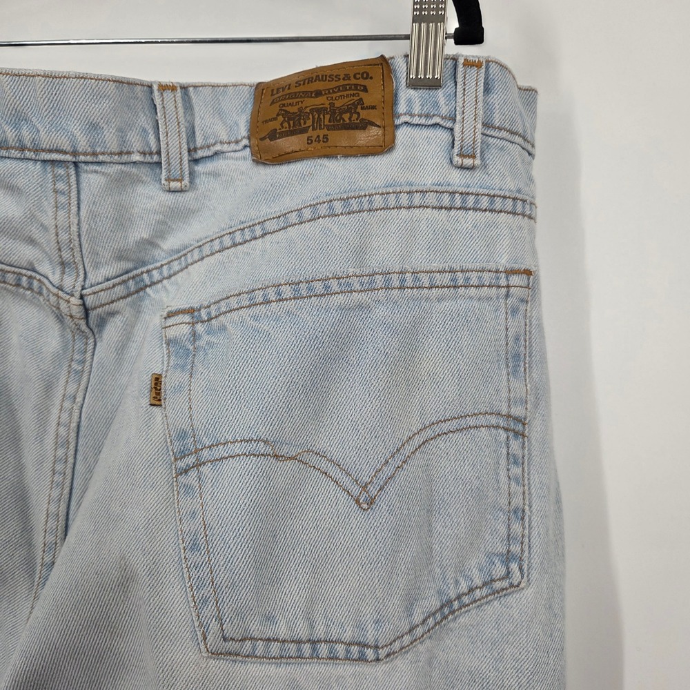 VTG Levis 560 Mens Loose Fit Tapered Leg Light Wash Blue 44x32 USA Baggy Skater - Picture 9 of 12
